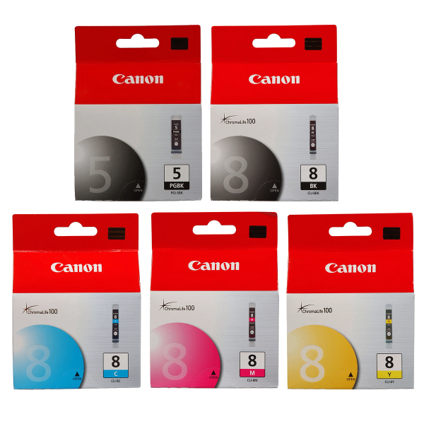 Lot De 10 Cartouches D'encre Compatibles Canon PGI5/CLI8 (iP4300) - Multicolores, Neuves, Grande Capacité